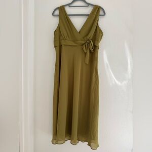 Olive Green Sleeveless Dress